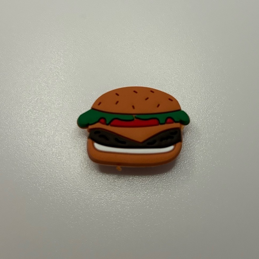 Hamburger Croc Charm